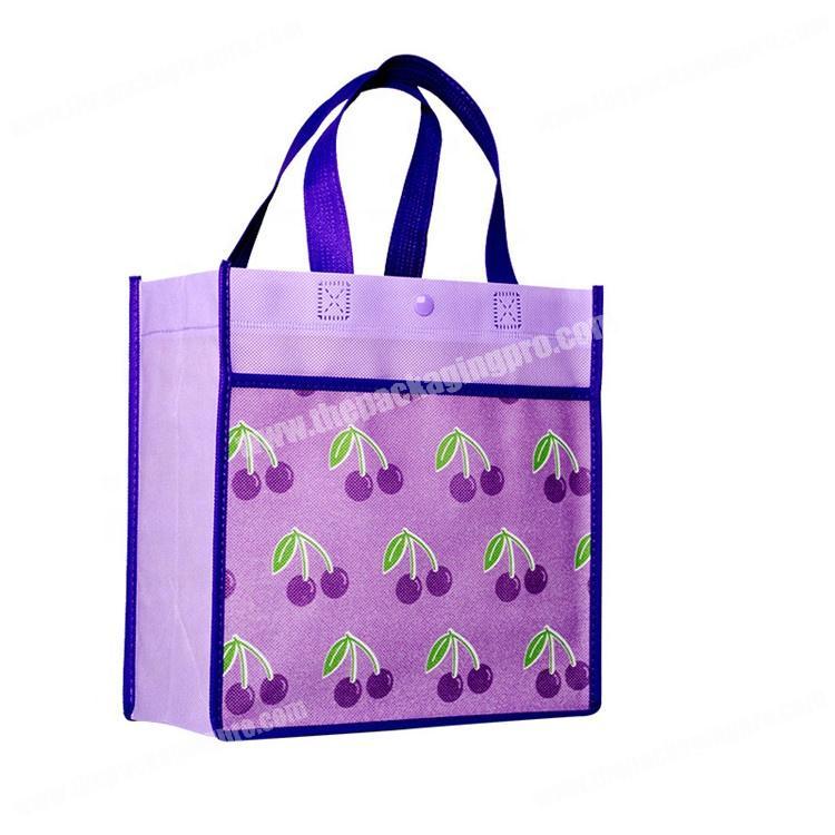 Promotional custom printed handle shopping non woven bag with logo