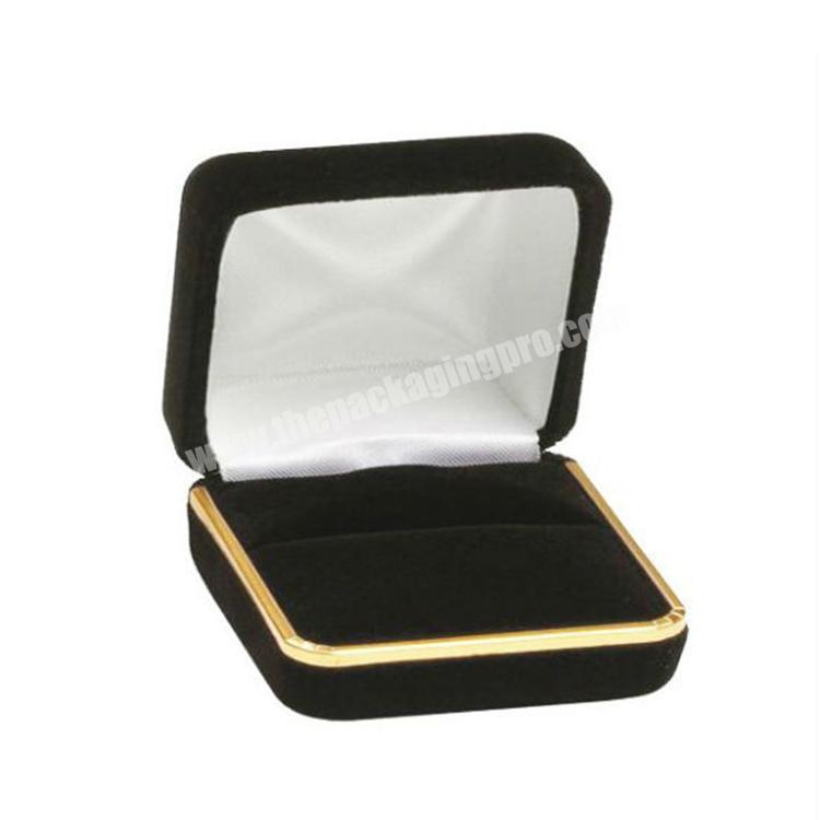 Promotional custom retro velvet ring jewelry gift box