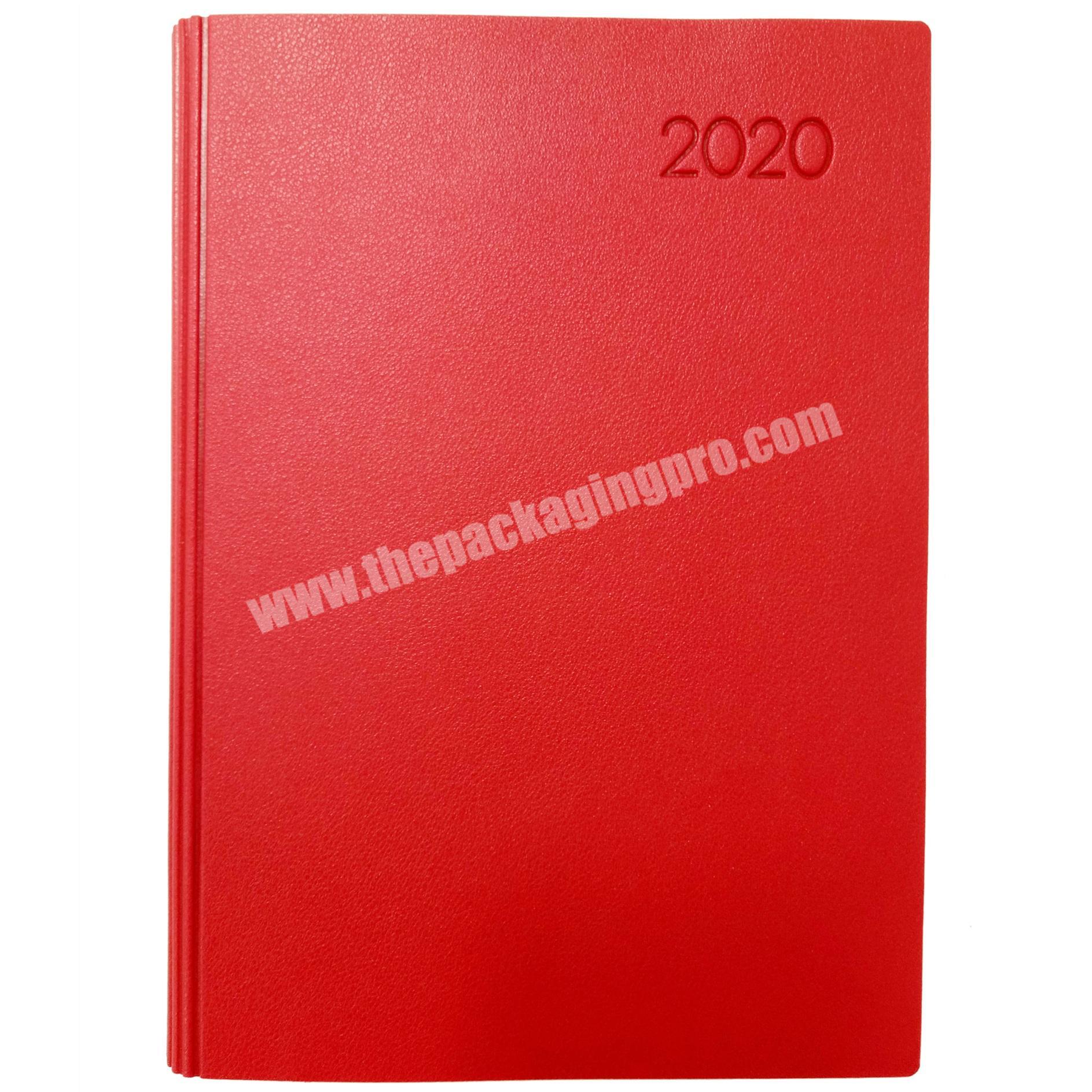 Promotional Customized Logo Leather Planner Soft Cover Lined Paper Notebook