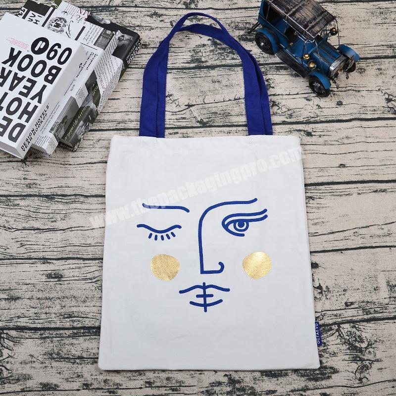 Manufacturer Promotional durable handle yoga cotton shopper pouch bag