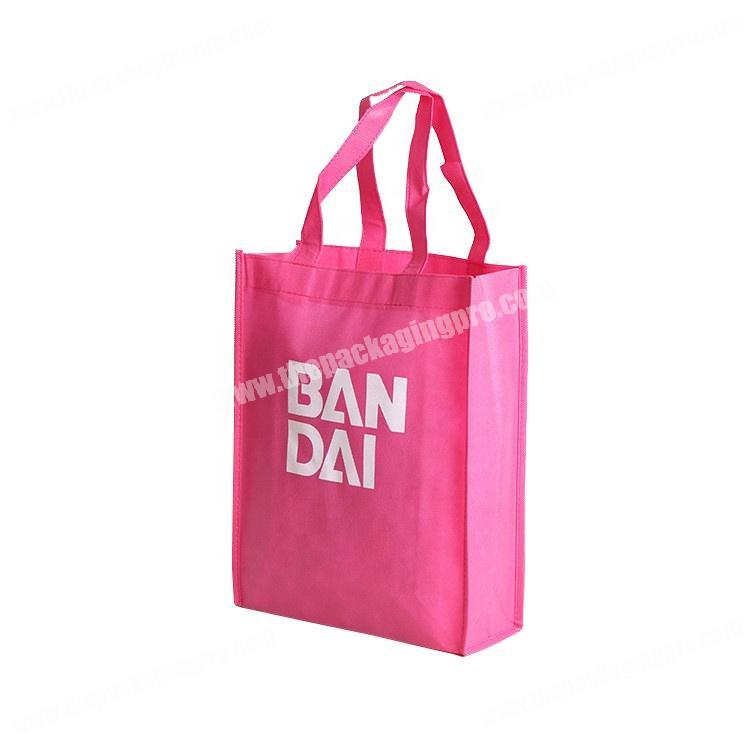 Promotional eco fabric non woven reusable shopping bags with customized logo