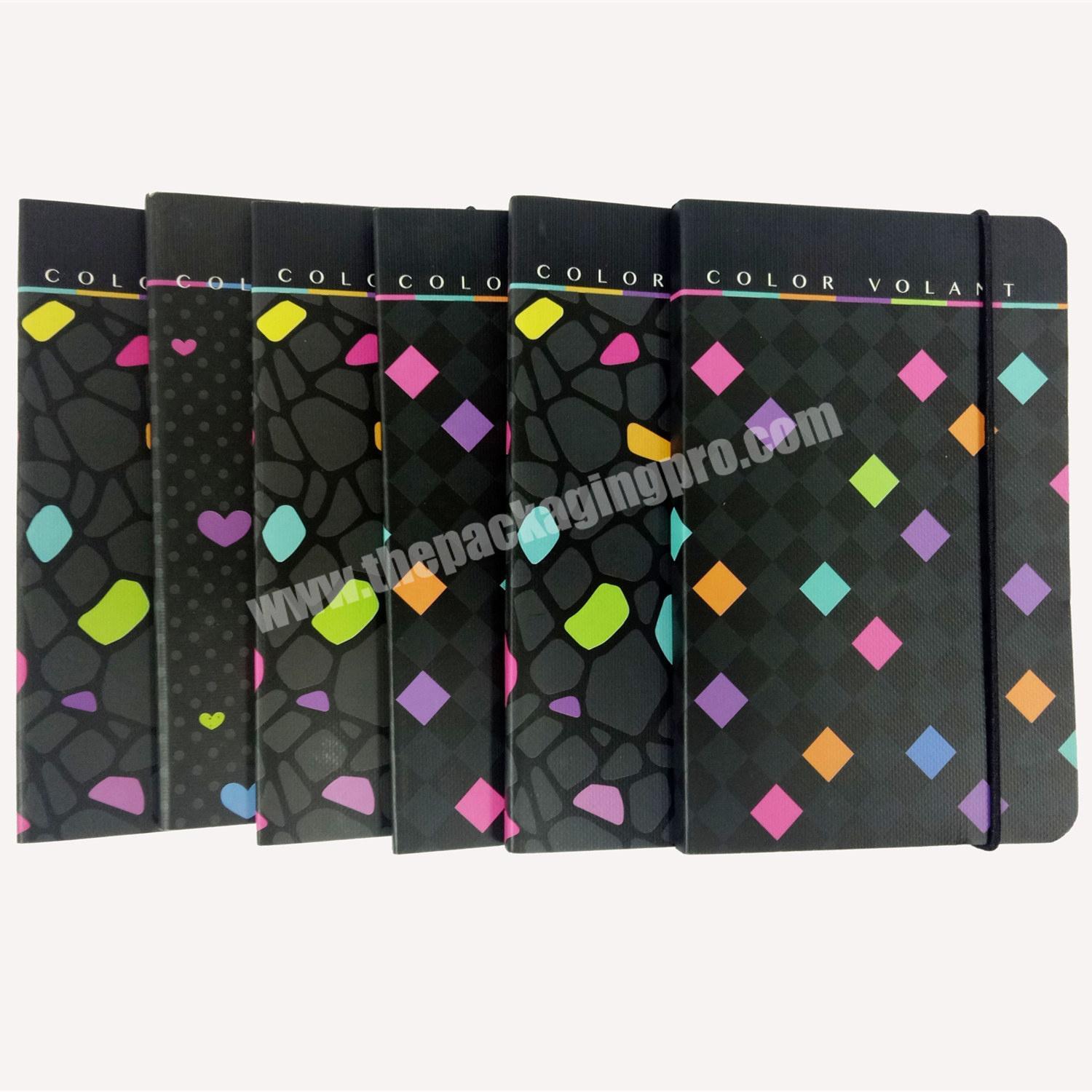 Promotional eco friendly notebook custom diary with colorful pages classmate journal