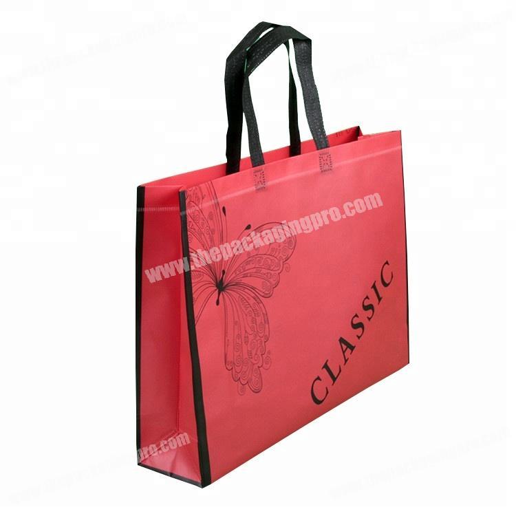 Promotional pp laminated non woven shopping bag custom bag packaging