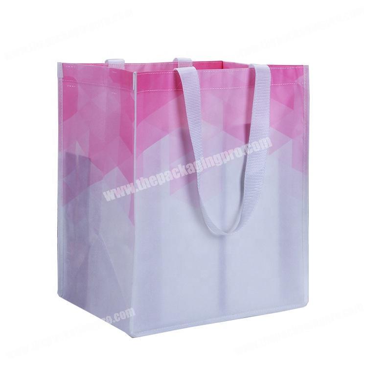 Promotional pp lamination custom printed reusable eco grocery non woven bag