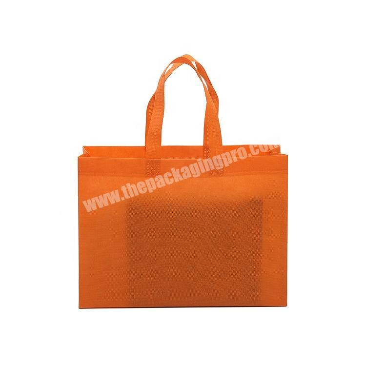 Promotional reusable non woven tote biodegradable shopping bag Custom logo printed in stock