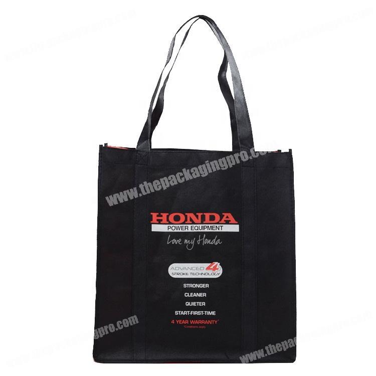 Promotional sewing handle customized eco bags non woven shopper bag
