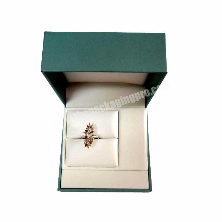 PU leather luxury custom jewelry box for ring