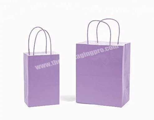 Purple printing white dots christmas party festival gift paperbags in bulk cheap price