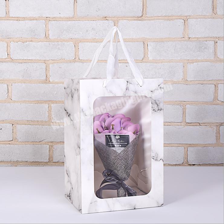 pvc shopping bag paper gift bags custom flower delivery box cardboard