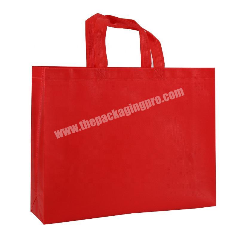 Ready to Ship recyclable PP laminated heat press non woven bag for shopping