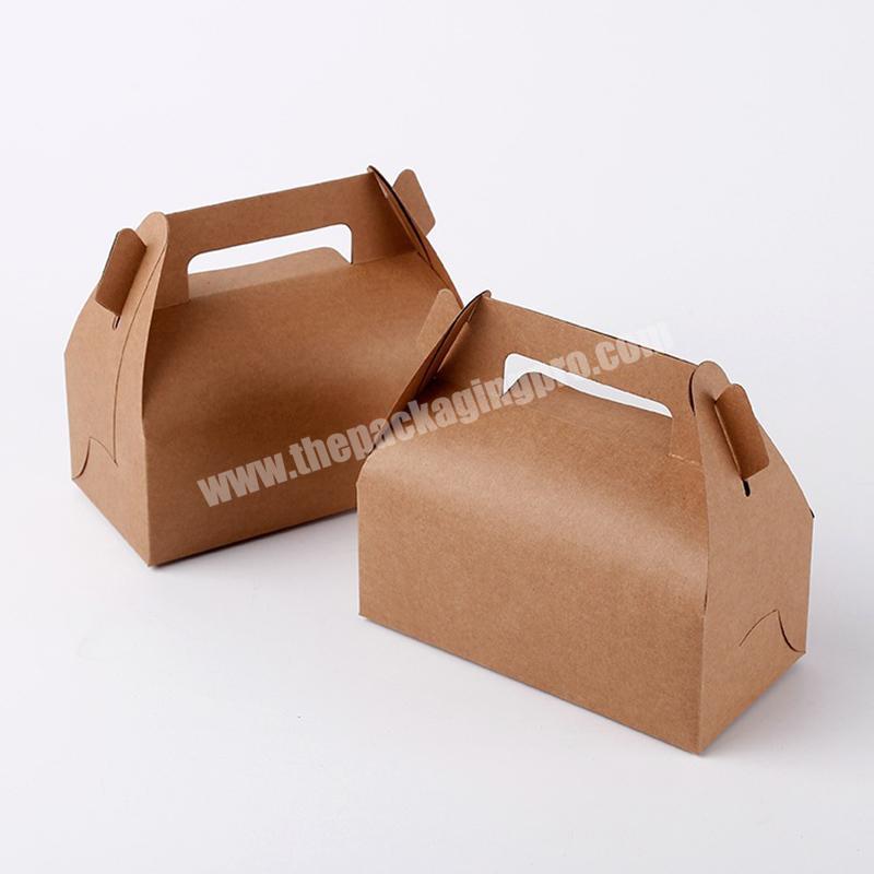ready to ship !Wholesale sales kraft paper general portable box mousse cake packing box baking food packaging gift box