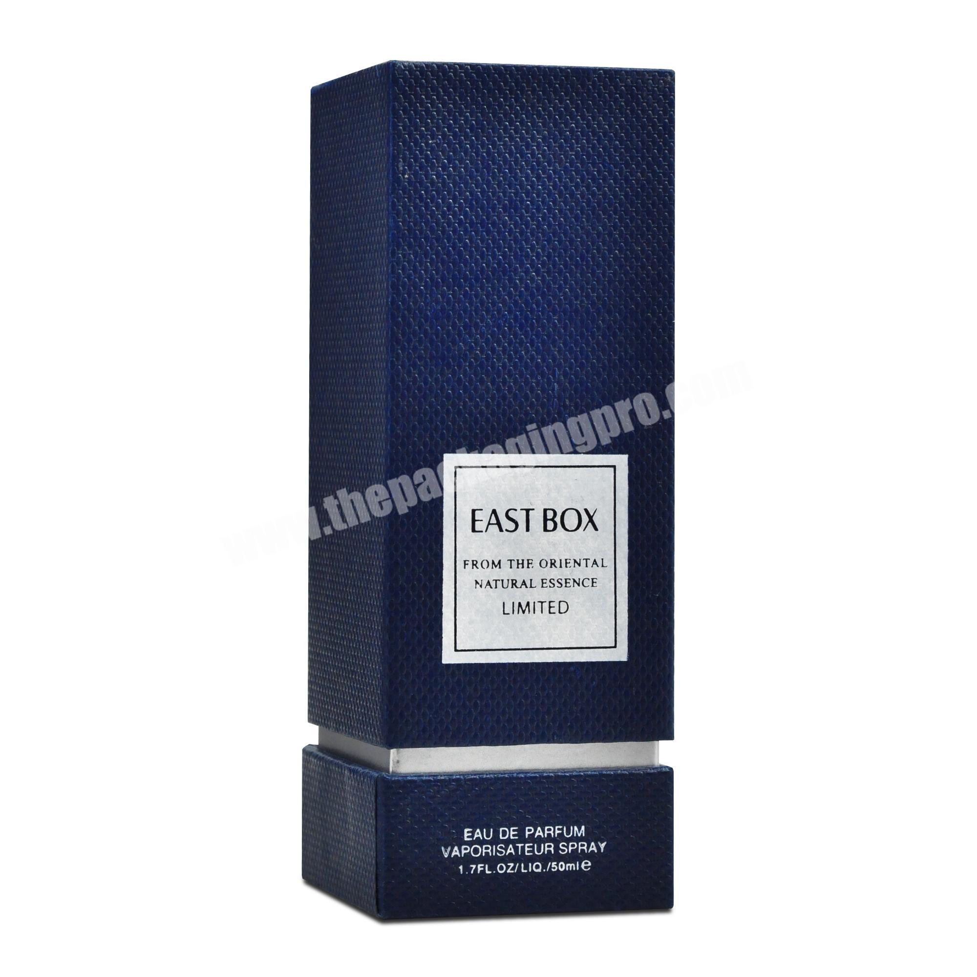Reasonable price Blue color bottle box corrugated style box cosmetic paper box
