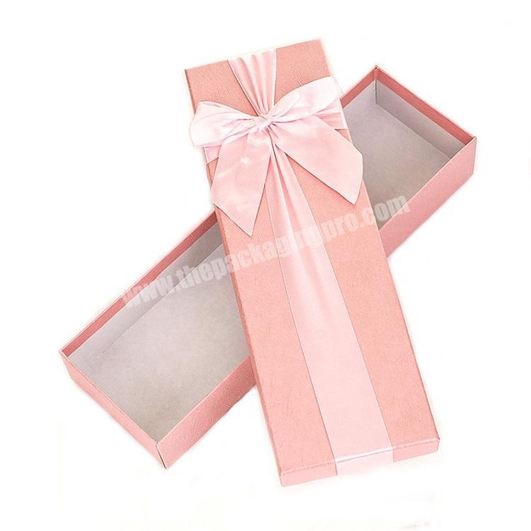 Rectangle Custom Printing Gift Box Decoration Flower With Ribbon