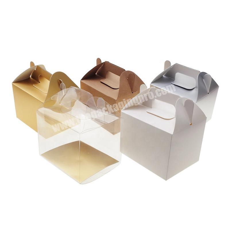 Rectangle Kraft Paper Product Packaging Paper Box with Handle