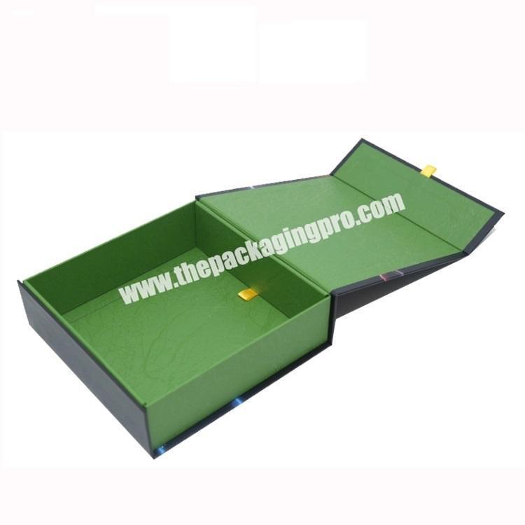 Rectangular Fold Brown Cardboard Gift Folding Box With Magnet Up Boxes