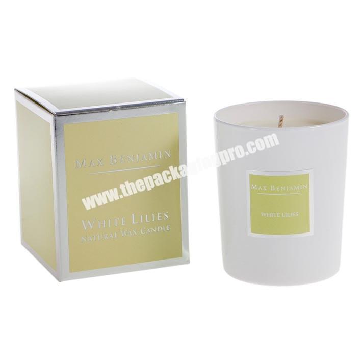 Recyclable Accept Custom Order Candle Glass Jars Packaging Boxes
