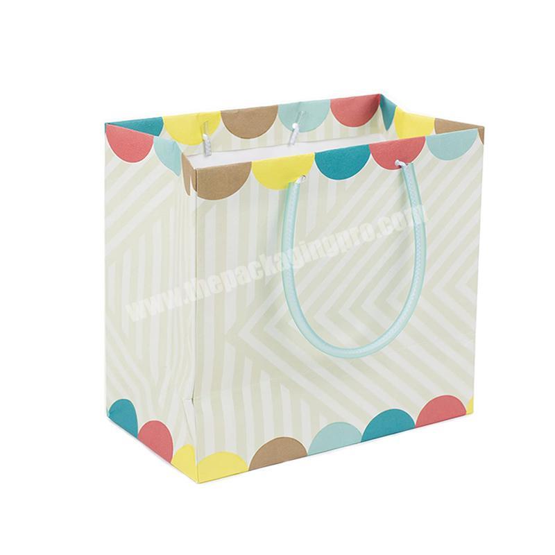 Recyclable custom full color printing paper bag with your own logo