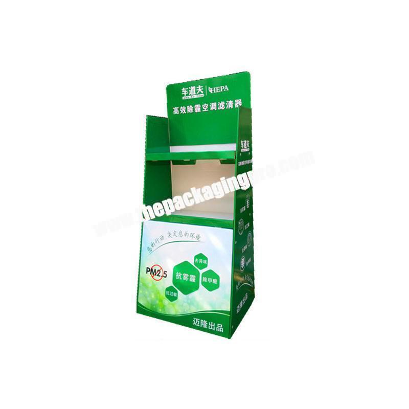 Recyclable feature and paperboard paper table top display box