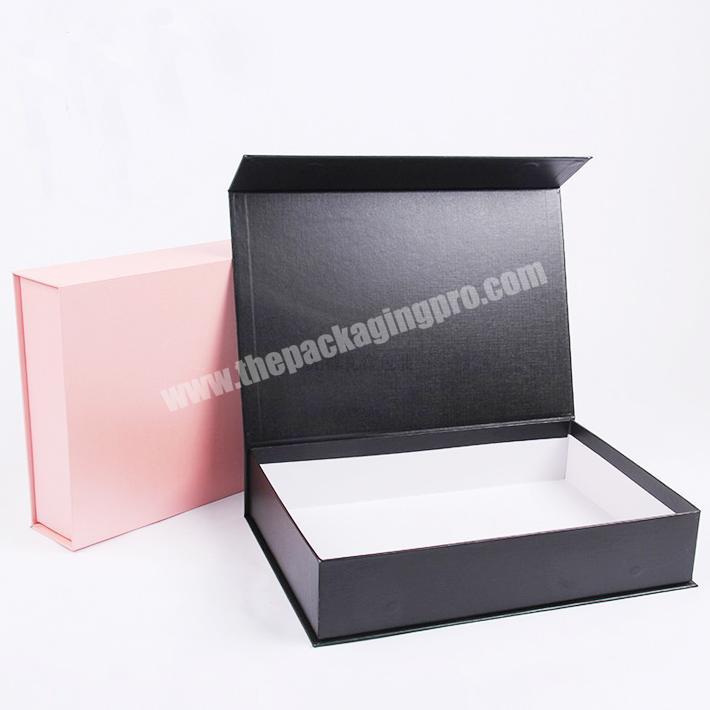 Recyclable feature art paper foldable magnet gift box