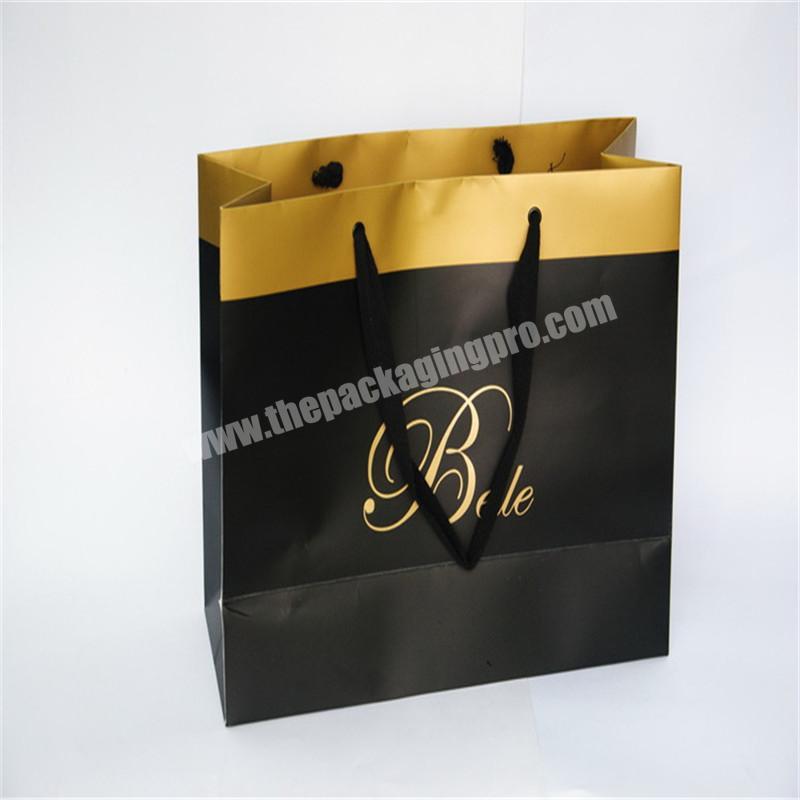 Recyclable luxury style printed gift custom paper shopping bag
