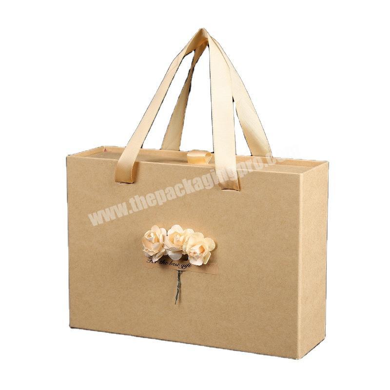 Recyclable Paper gift box rigid package box Custom Logo Print hot stamp laser luxury box
