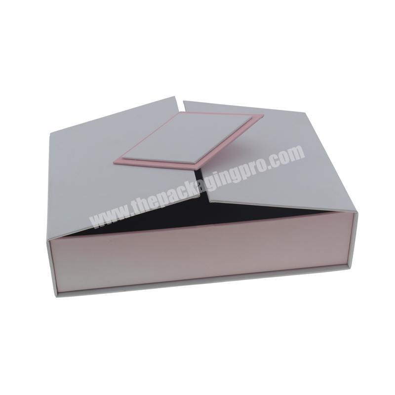Recyclable Paper gift luxury box rigid package box Custom Logo Print hot stamp laser luxury box