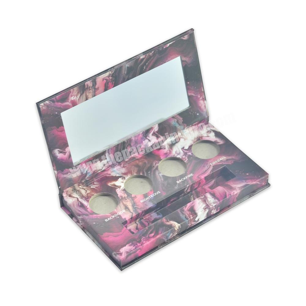 Recyclable paperboard packaging box eye shadow make up cosmetic box