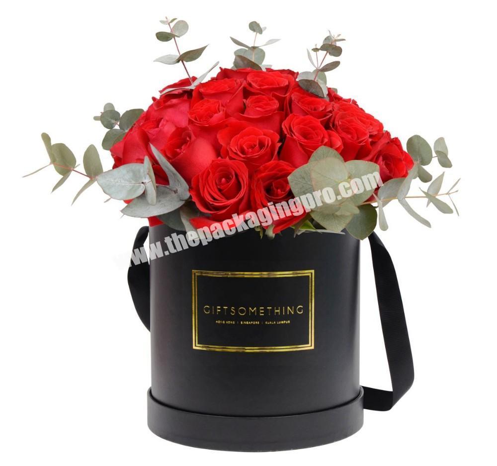 Recyclable round flower boxes for roses packaging