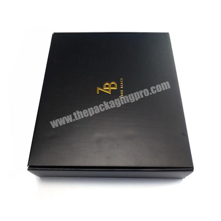 Recyclable Tuck Top Black Corrugated Paper Packing Mailing Shipping Gift Box