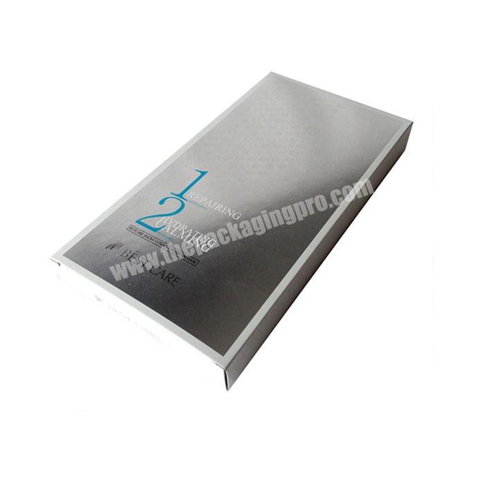 Recyclable White Skincare Packaging Box, Custom Makeup Box Storage Packaging