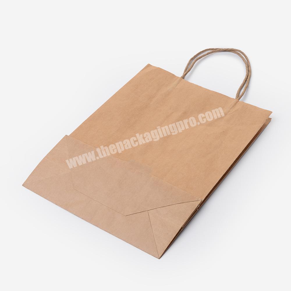 Recycle customized design kraft paper shopping bag
