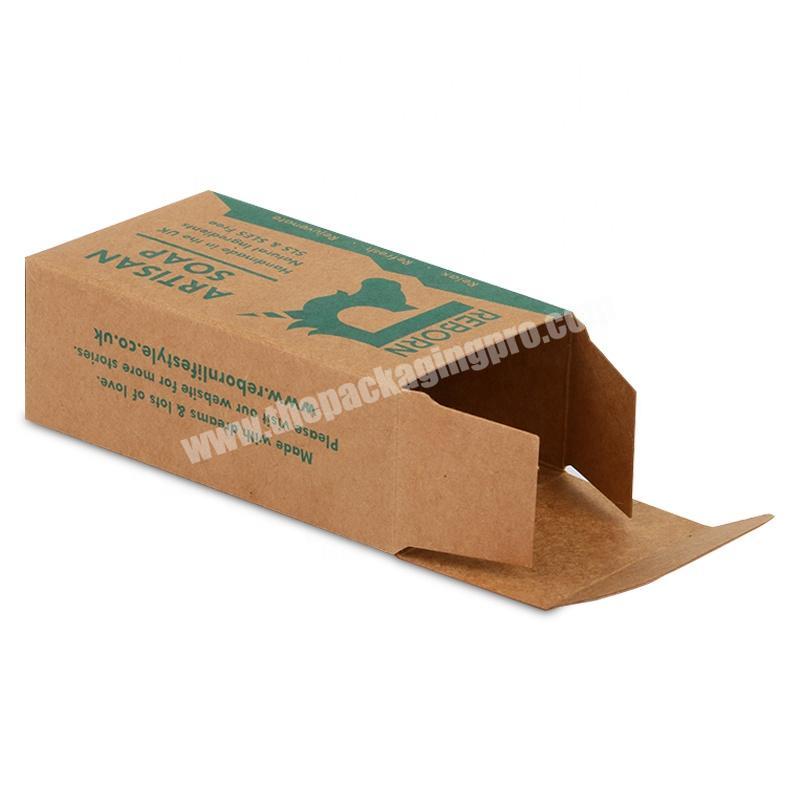 recycle ecofriendly kraft paper box handmade soap packaging