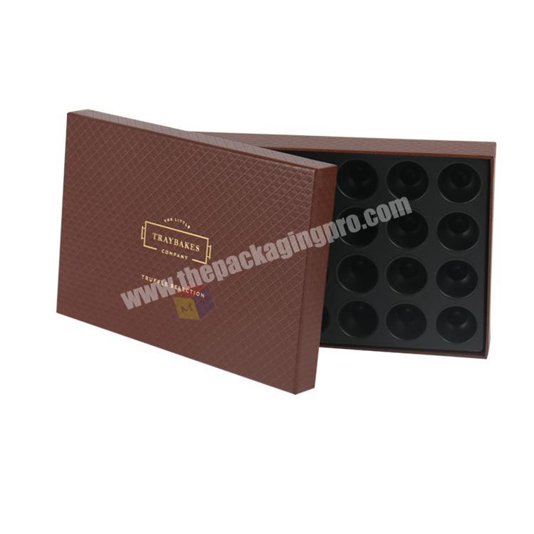 recycle paper packing wholesale chocolate box with inserts
