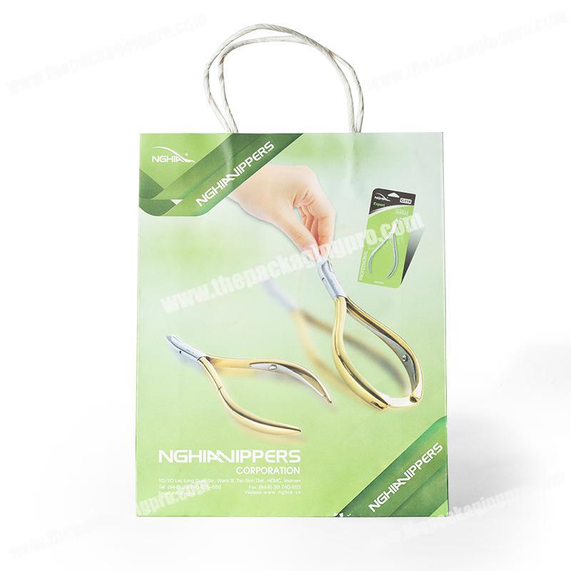 recycle promotion gift printing luxury shopping paper bag