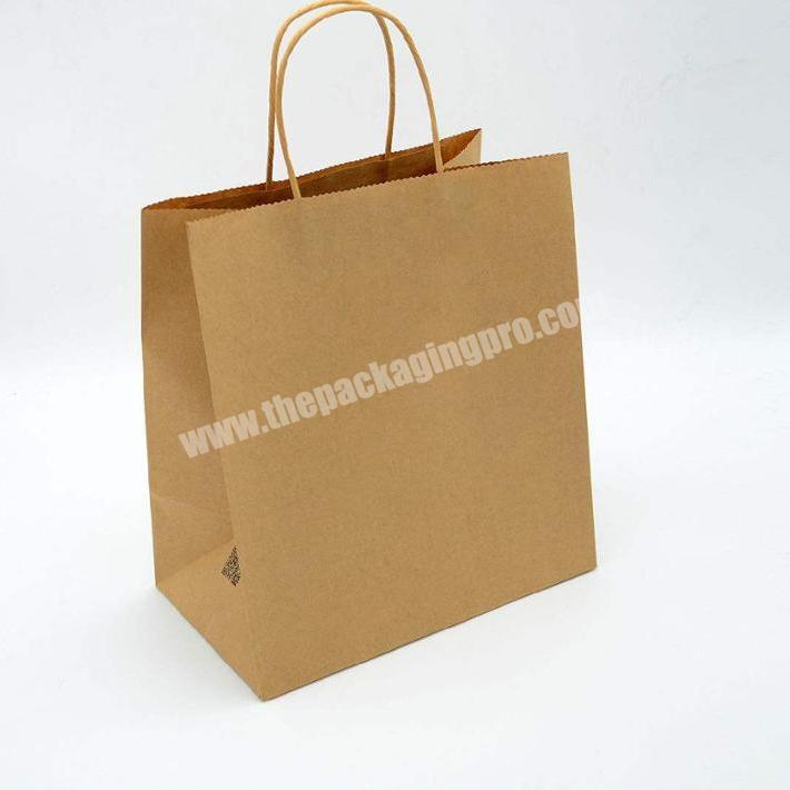 Recycled Brown Kraft Shipping Paper Bags With Handle China Supplier