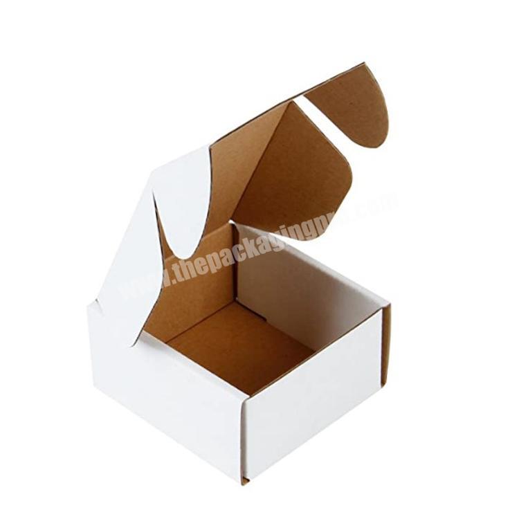 Recycled Corrugated Box Mailers Perfect packaging box for gift Small Oyster White
