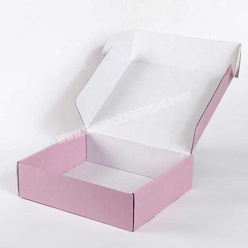 Recycled Custom Logo Printed Flip Top Paper Corrugated Mailing Boxes For Bra Packaging