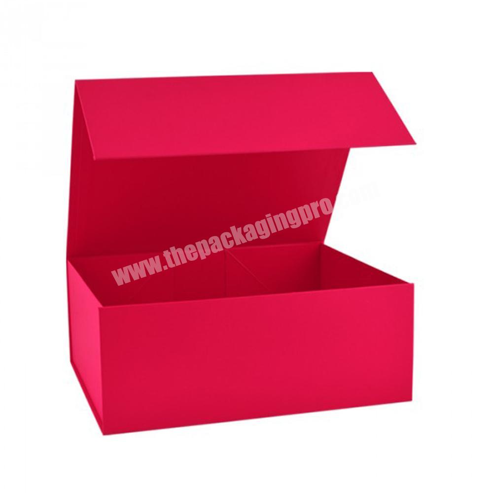 Recycled foldable hard paper box packaging with magnetic closure cardboard custom swimsuit packaging box