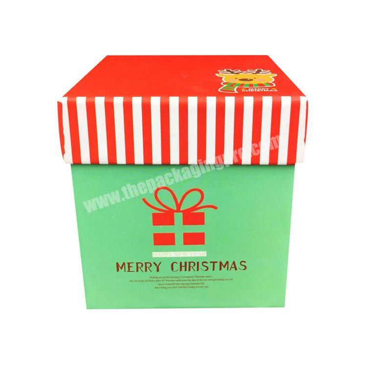 Recycled Kraft Paper Gift Boxes Pizza Christmas Tree Kraft Shipping Box