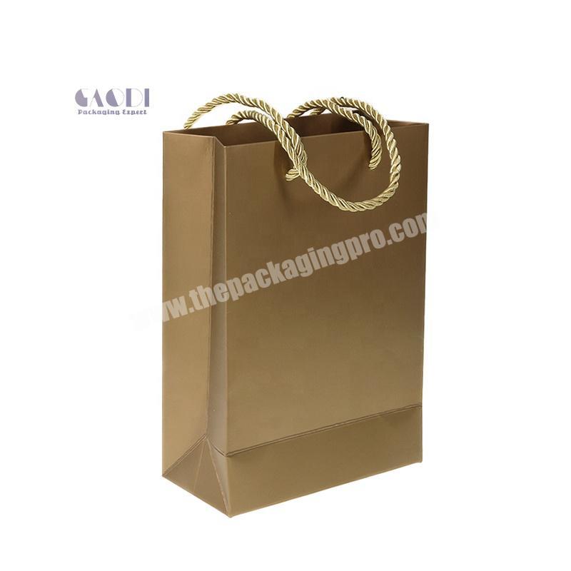 Recycled Material Customize Printing Scarf Socks Brown Golden Paper Bag Gift Bikini Underwear Packaging Bags
