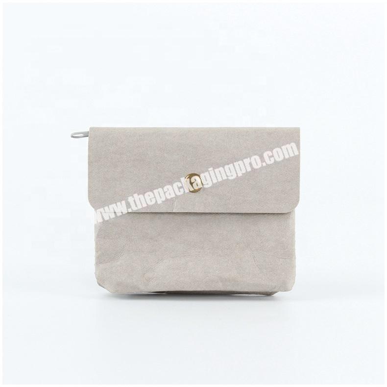 Recycled material Hand Bag washable kraft paper bag