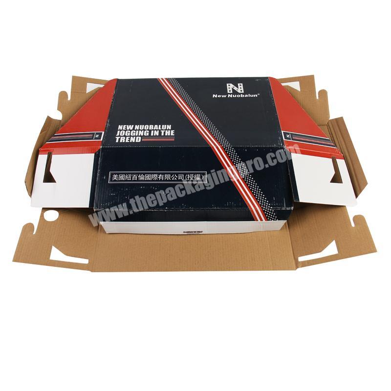 Recycled Materials Custom Logo Corrugated Paper Shoes Shipping Packaging Carton Colored Shoe Box