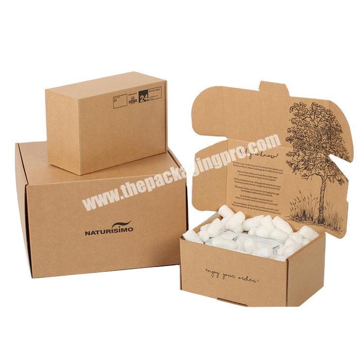 Recycled Materials Feature and Accept Custom Order Apparel Corrugated Paper Box