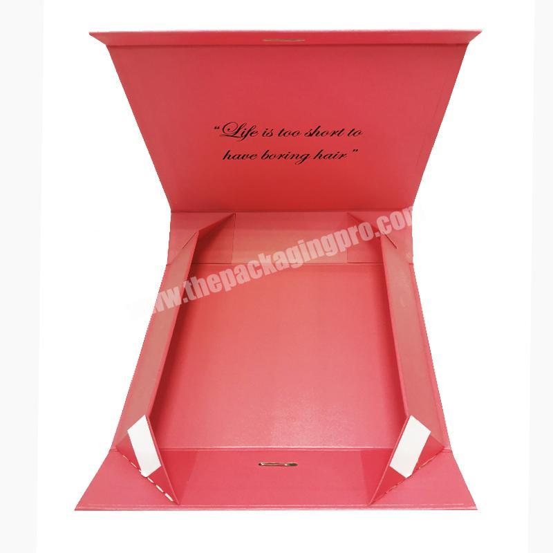 Recycled materials feature and beauty packaging hair bundles packaging box
