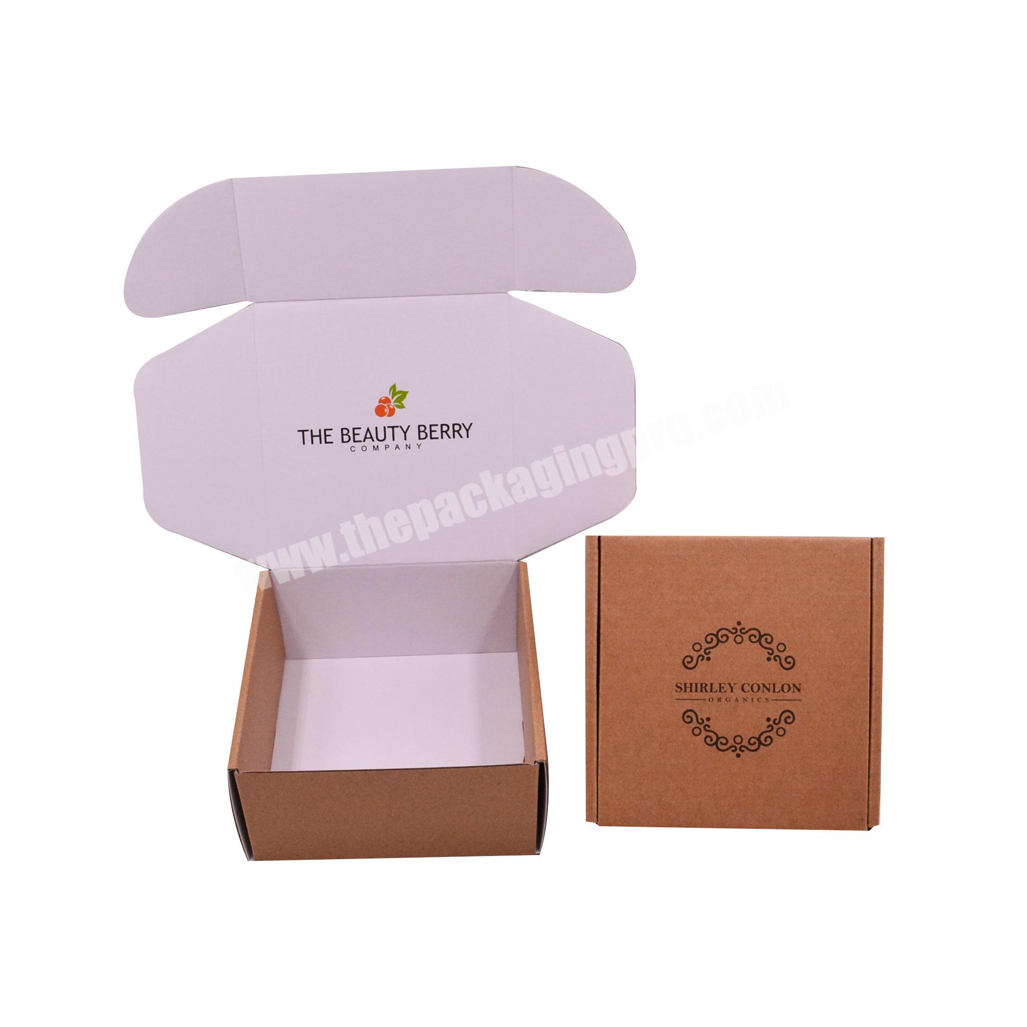 Recycled Monthly Subscription Box Custom Logo Color Paper Packaging Mailer Shipping For Coffee Beans Candy Cookies Shoes Hair