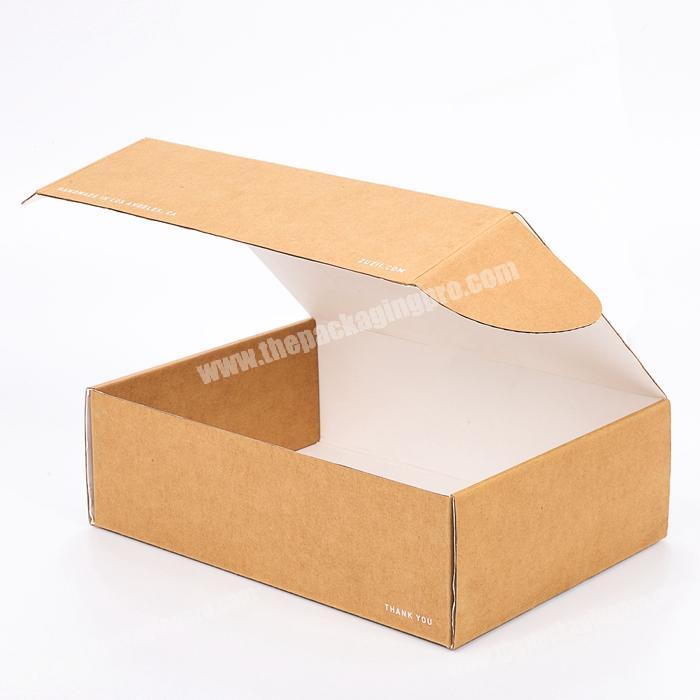 Recycled Paper Kraft Brown White Subscription Package Luxury Hard Cardboard Corrugated Beauty Cosmetic Products Mailer Box