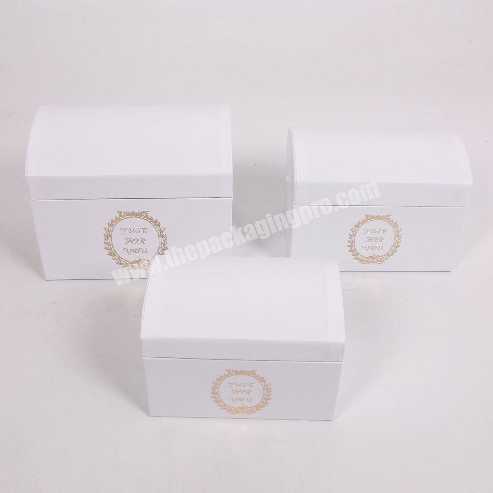 Supplier Recycled Paper Treasure Gift Boxes With Gold Hot Stamping
