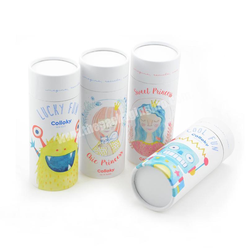 recycled paper tube round cardboard tube toy packaging box