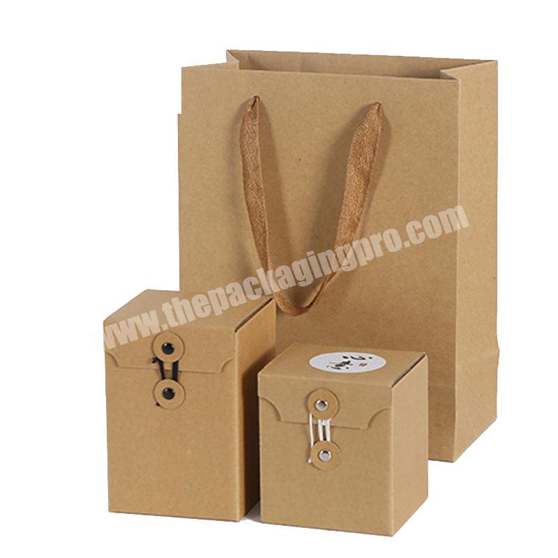 Recycled personalized candy snacks packing hollow out custom logo  kraft paper gift box