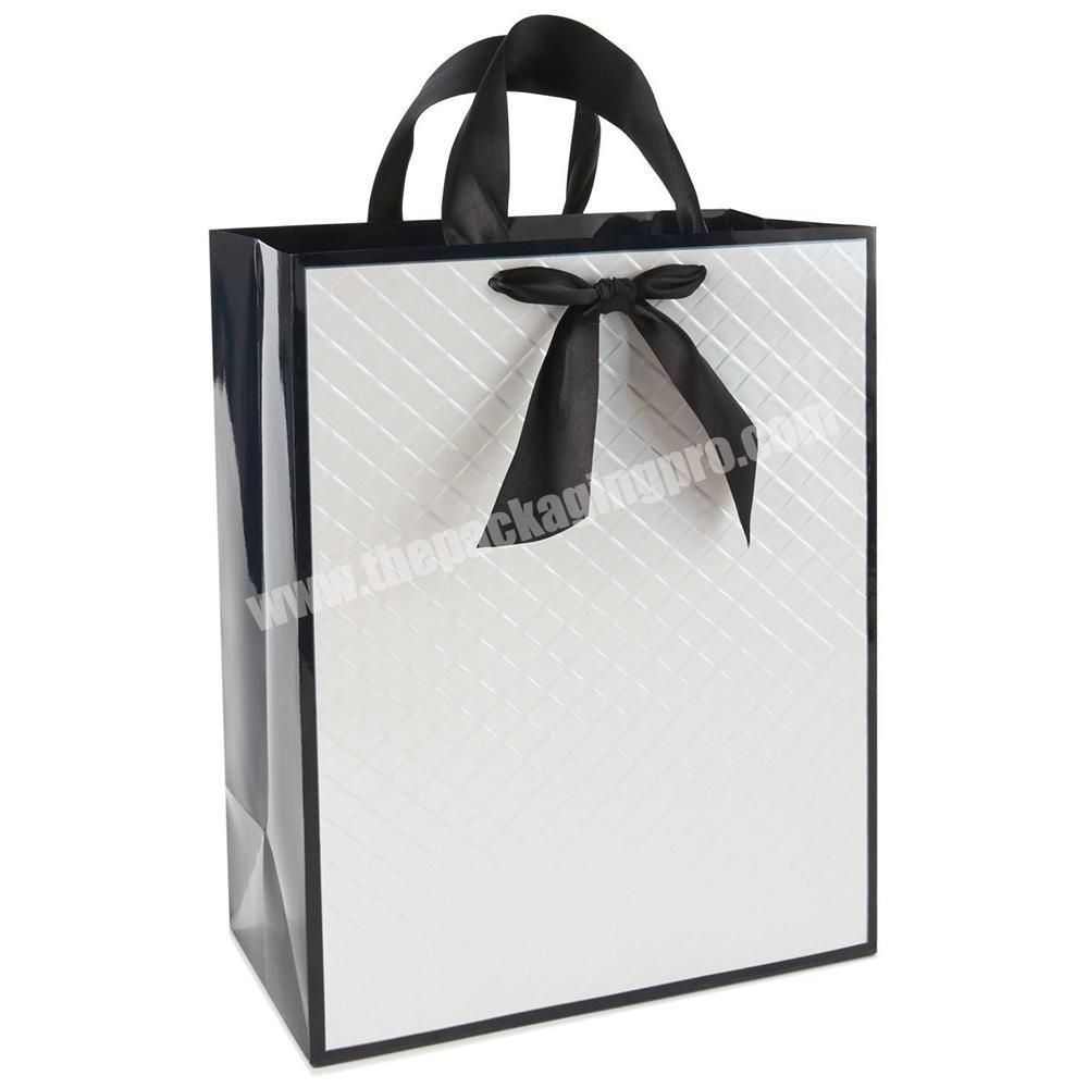 Recycling fashion craft paper bag with hand
